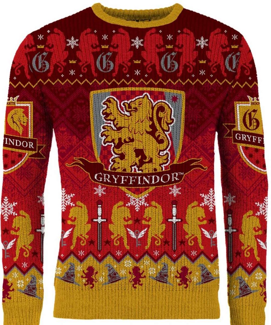 T-Shirts And Clothing * | Harry Potter: The Gift Of Gryffindor Christmas Sweater Excellent