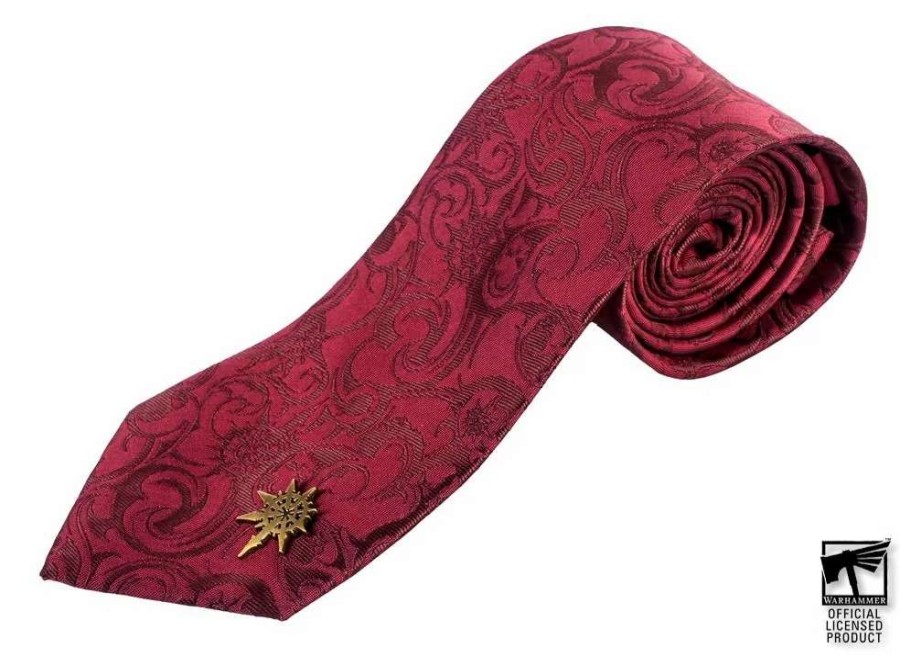 T-Shirts And Clothing * | Warhammer 40,000: Chaos Necktie And Pin Set Excellent Quality