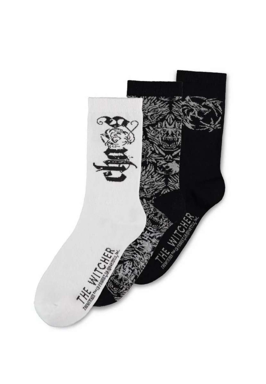 T-Shirts And Clothing * | The Witcher: Chaos Magic Crew Socks 3 Pack (Uk6-Uk8) Preorder Discount Store