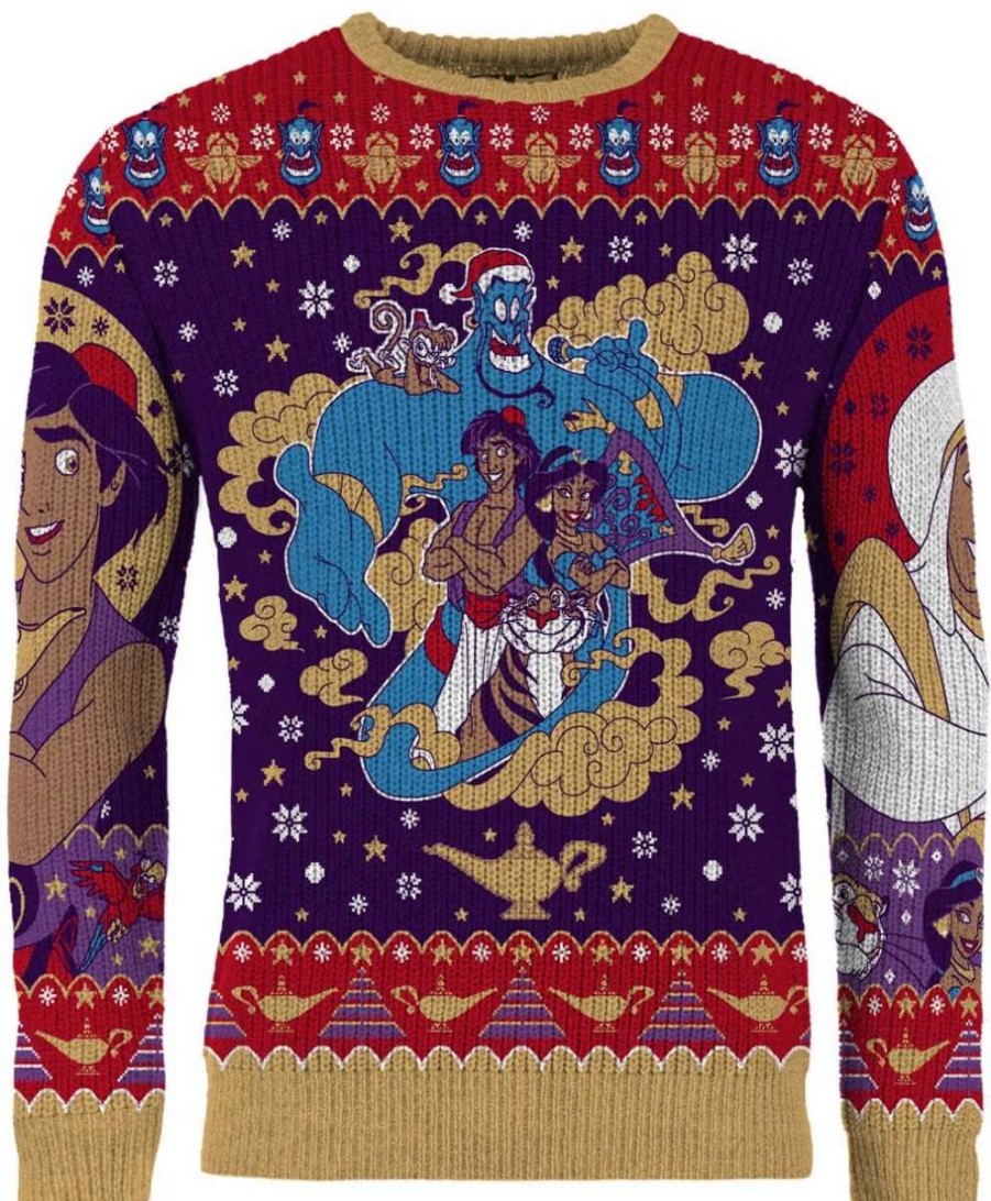 T-Shirts And Clothing * | Aladdin: Christmas Wishes Christmas Sweater Discount