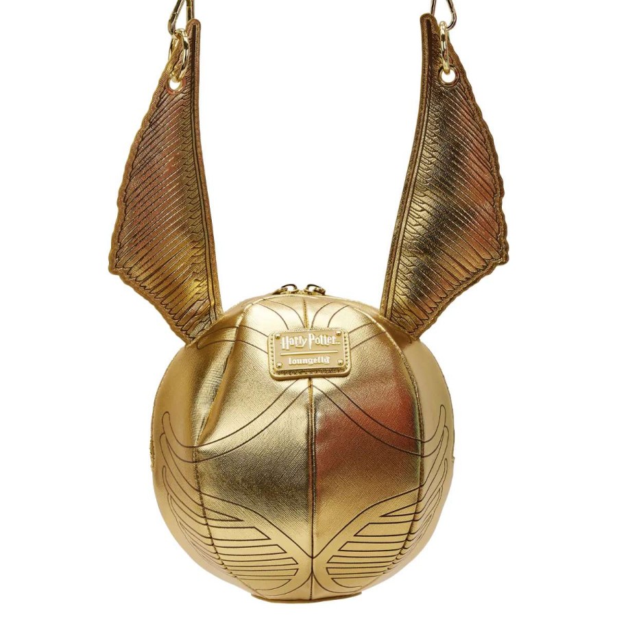 T-Shirts And Clothing * | Harry Potter: Golden Snitch Loungefly Crossbody Bag 100% Guarantee