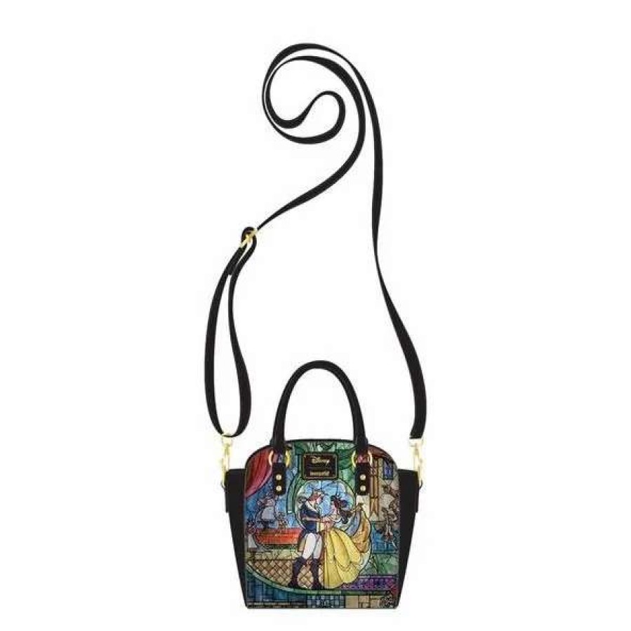 T-Shirts And Clothing * | Beauty And The Beast: Disney Princess Castle Series Belle Loungefly Crossbody Bag Online Sales