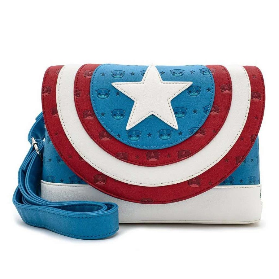 T-Shirts And Clothing * | Captain America: Pop! By Loungefly Handbag Lower Prices