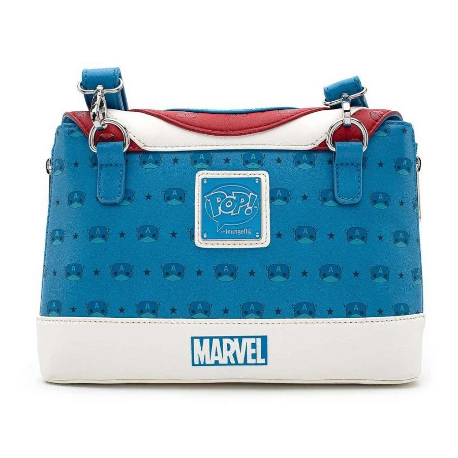 T-Shirts And Clothing * | Captain America: Pop! By Loungefly Handbag Lower Prices