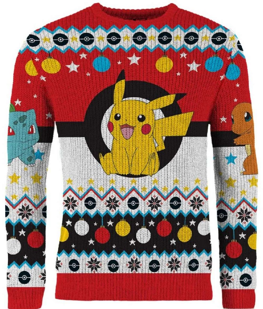 T-Shirts And Clothing * | Poku00E9Mon: Christmas… I Choose You! Christmas Sweater Limited Edition