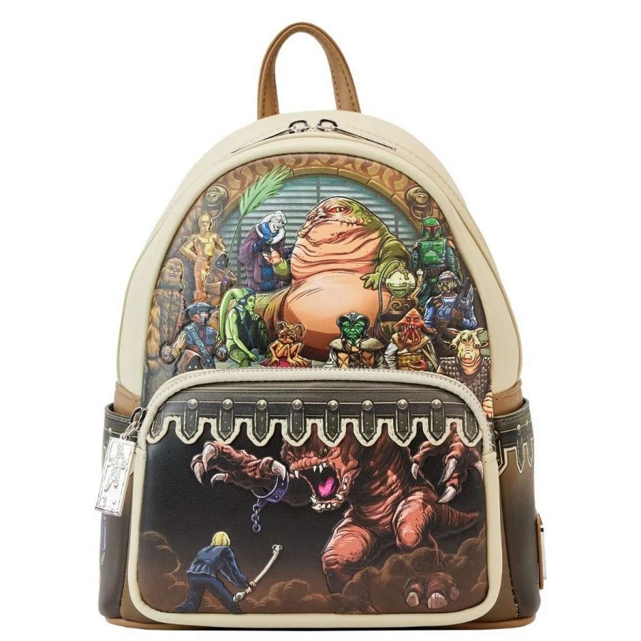 T-Shirts And Clothing * | Loungefly Star Wars: Return Of The Jedi 40Th Anniversary Jabba'S Palace Mini Backpack Low Price