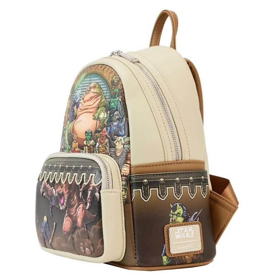 T-Shirts And Clothing * | Loungefly Star Wars: Return Of The Jedi 40Th Anniversary Jabba'S Palace Mini Backpack Low Price