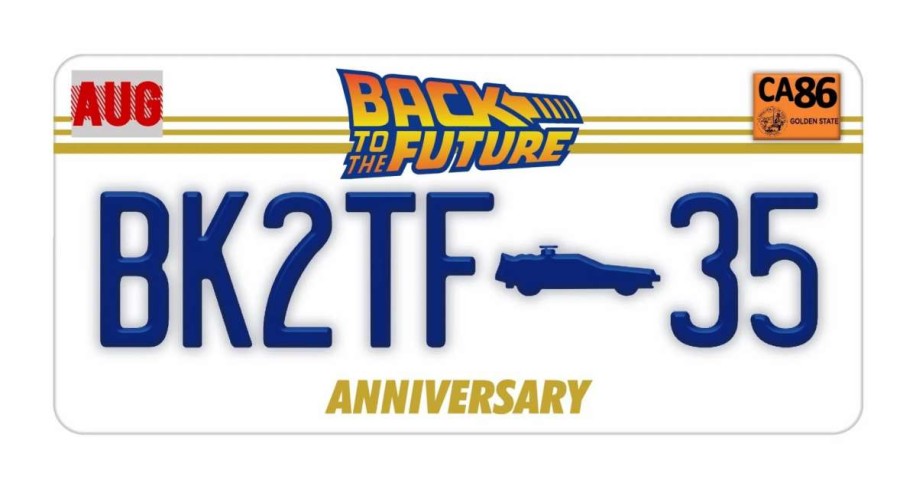 T-Shirts And Clothing * | Back To The Future: 35Th Anniversary Limited Edition Pin Badge Outlet