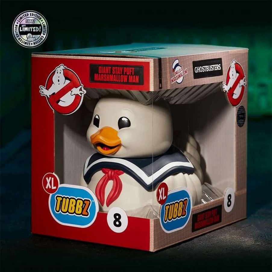 Props- Figures And Plushies * | Ghostbusters: Stay Puft Giant Tubbz Rubber Duck Collectible Marshmallow Scented Limited Edition