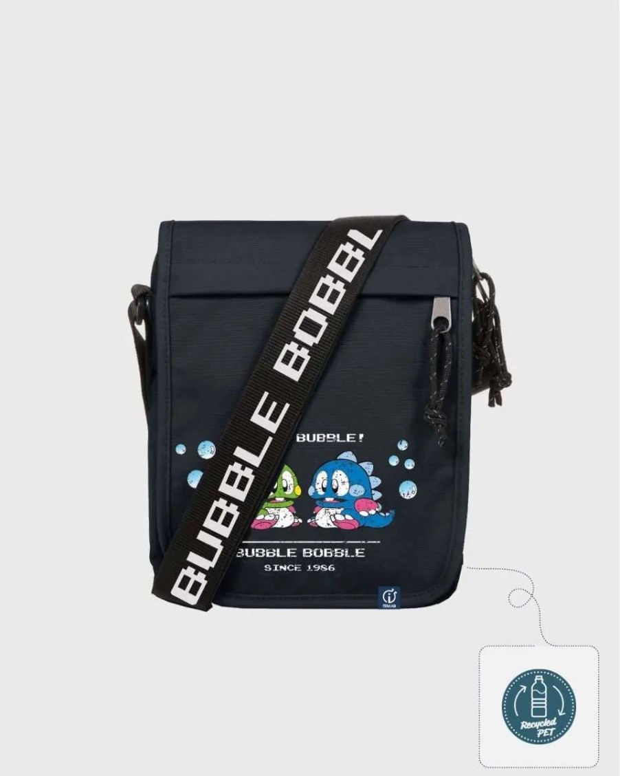 T-Shirts And Clothing * | Bubble Bobble: Ride A Bubble Shoulder Bag Top Sell