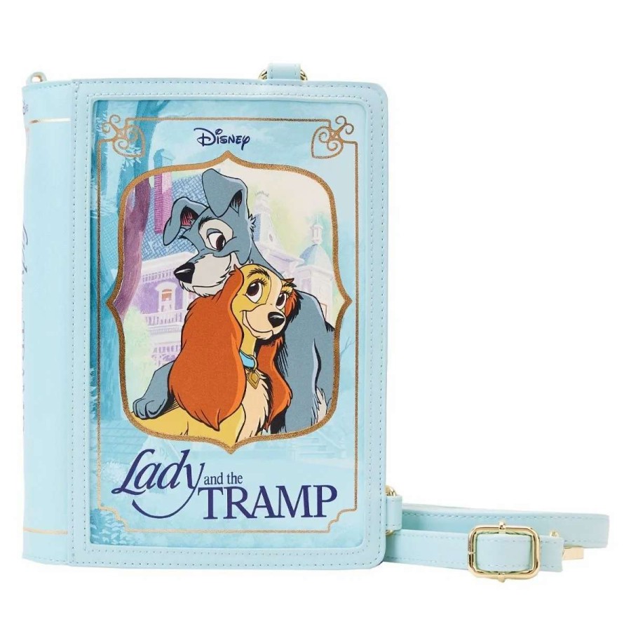 T-Shirts And Clothing * | Lady And The Tramp: Classic Books Convertible Loungefly Crossbody Bag Latest