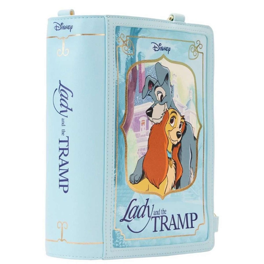 T-Shirts And Clothing * | Lady And The Tramp: Classic Books Convertible Loungefly Crossbody Bag Latest