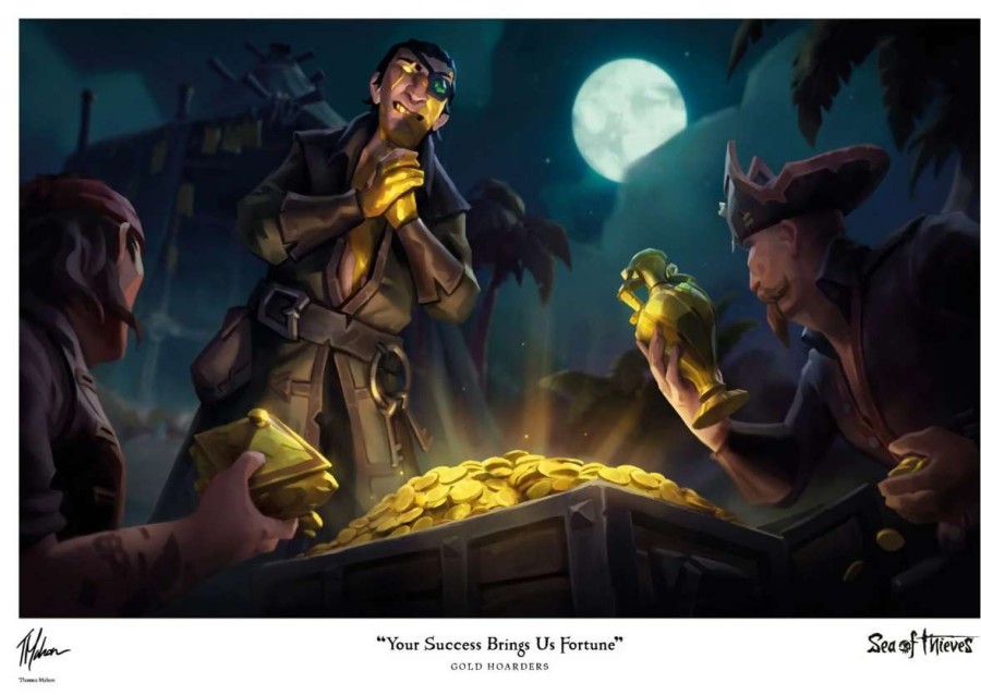 Home And Office * | Sea Of Thieves: Gold Hoarders Limited Edition Art Print Closeout Sale