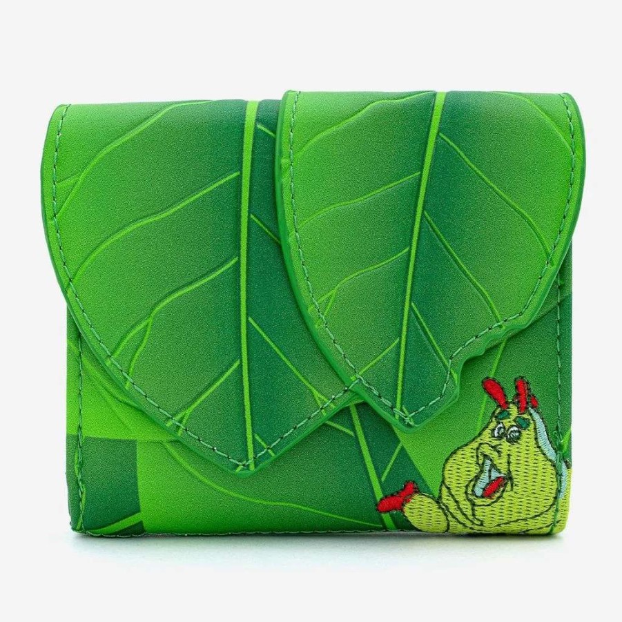 T-Shirts And Clothing * | A Bug'S Life: Leaf Loungefly Flap Wallet Low Price