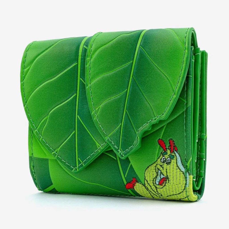 T-Shirts And Clothing * | A Bug'S Life: Leaf Loungefly Flap Wallet Low Price