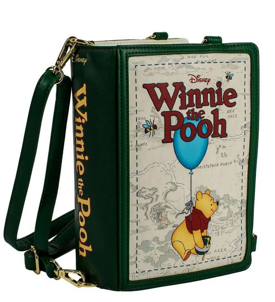 T-Shirts And Clothing * | Winnie The Pooh: Classic Books Convertible Loungefly Crossbody Bag Discounts