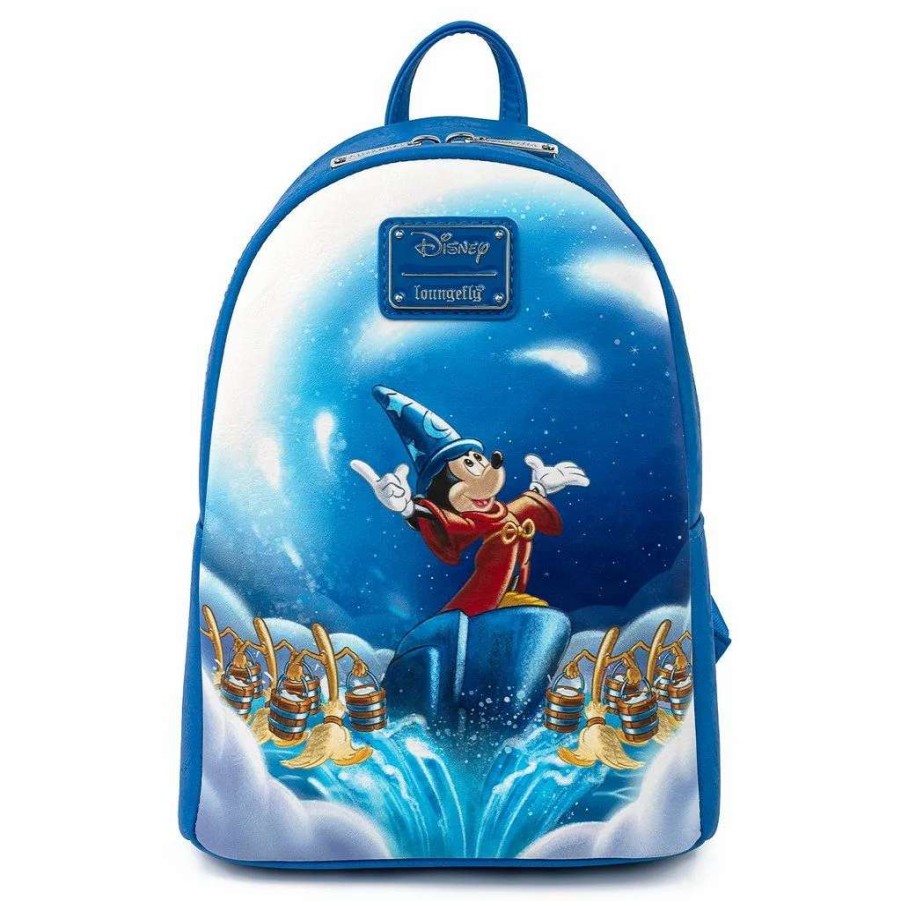 T-Shirts And Clothing * | Loungefly Fantasia: Sorcerer Mickey Mini Backpack Cut Price