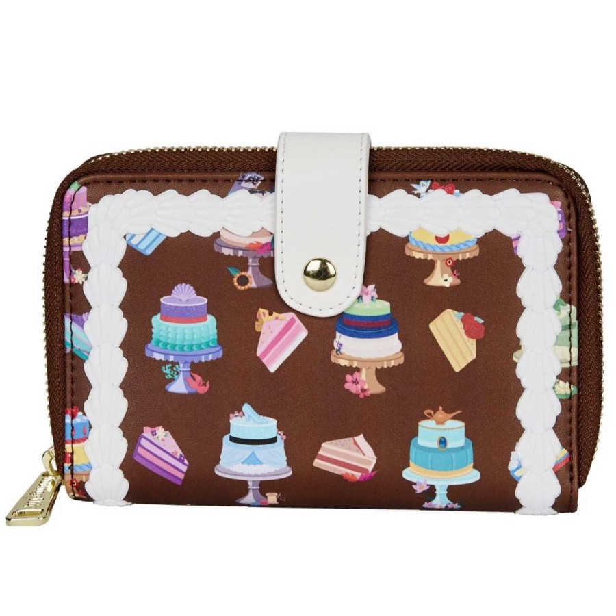 T-Shirts And Clothing * | Loungefly Princess: Cakes Zip Around Purse Cut Price