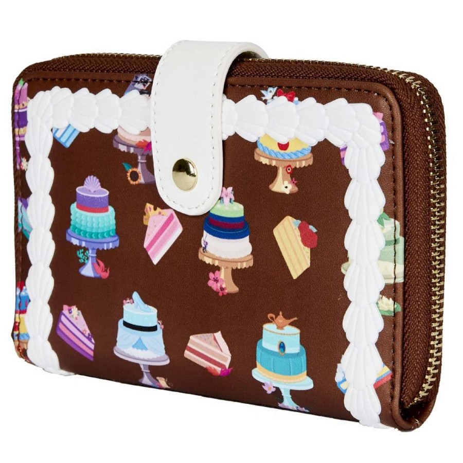 T-Shirts And Clothing * | Loungefly Princess: Cakes Zip Around Purse Cut Price