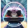 Home And Office * | Back To The Future: Delorean Art Print Hot Selling