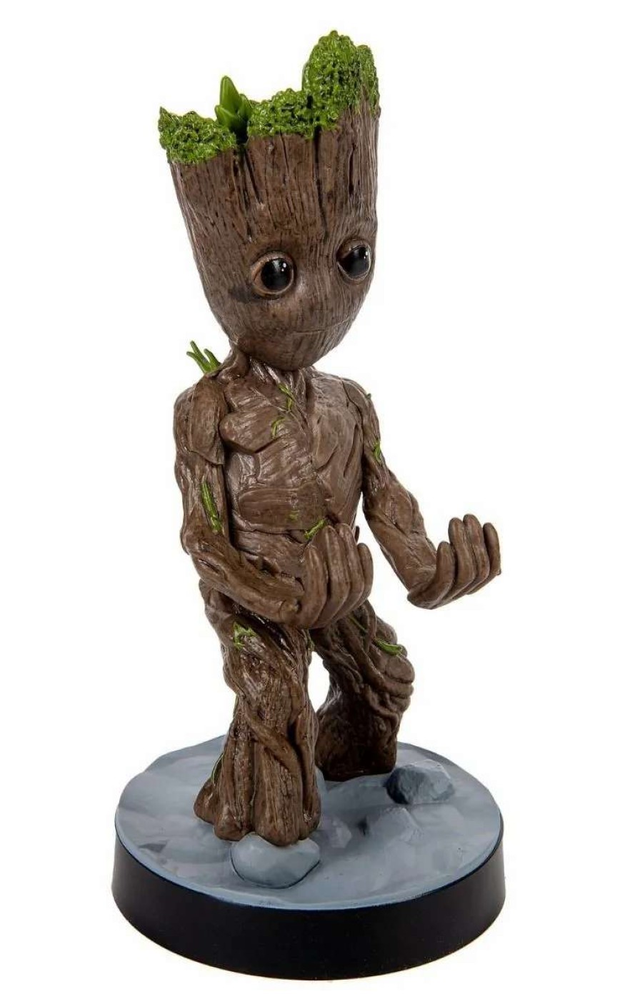 Home And Office * | Guardians Of The Galaxy: Toddler Groot 8 Inch Cable Guy Phone And Controller Holder Discounts