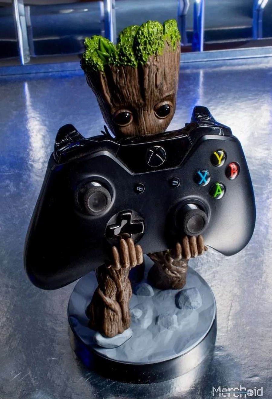 Home And Office * | Guardians Of The Galaxy: Toddler Groot 8 Inch Cable Guy Phone And Controller Holder Discounts