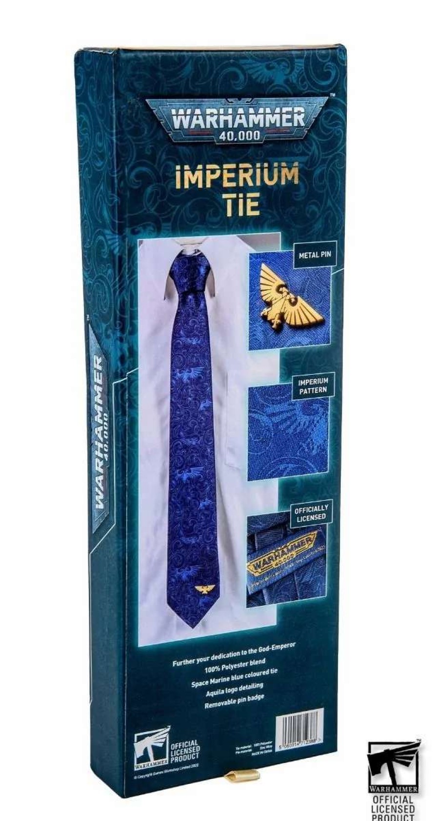 T-Shirts And Clothing * | Warhammer 40,000: Imperium Necktie And Pin Set Preorder Best Price