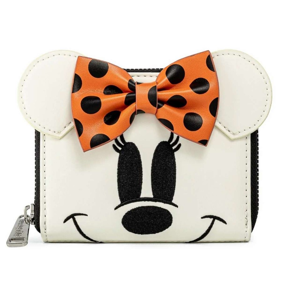 T-Shirts And Clothing * | Disney: Minnie Ghost Glow In The Dark Loungefly Purse Hot Selling