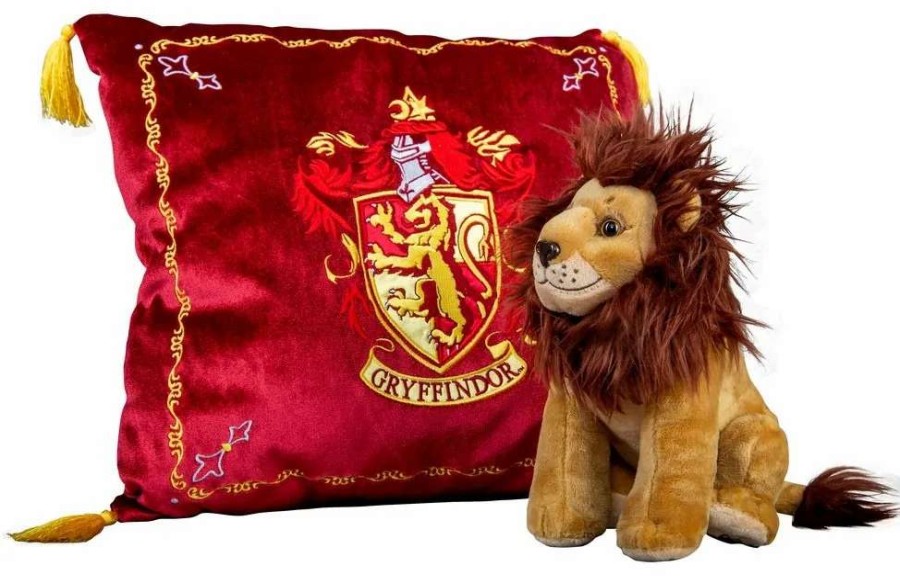 Home And Office * | Harry Potter: Glorious Gryffindor House Mascot Plush & Cushion Set Official