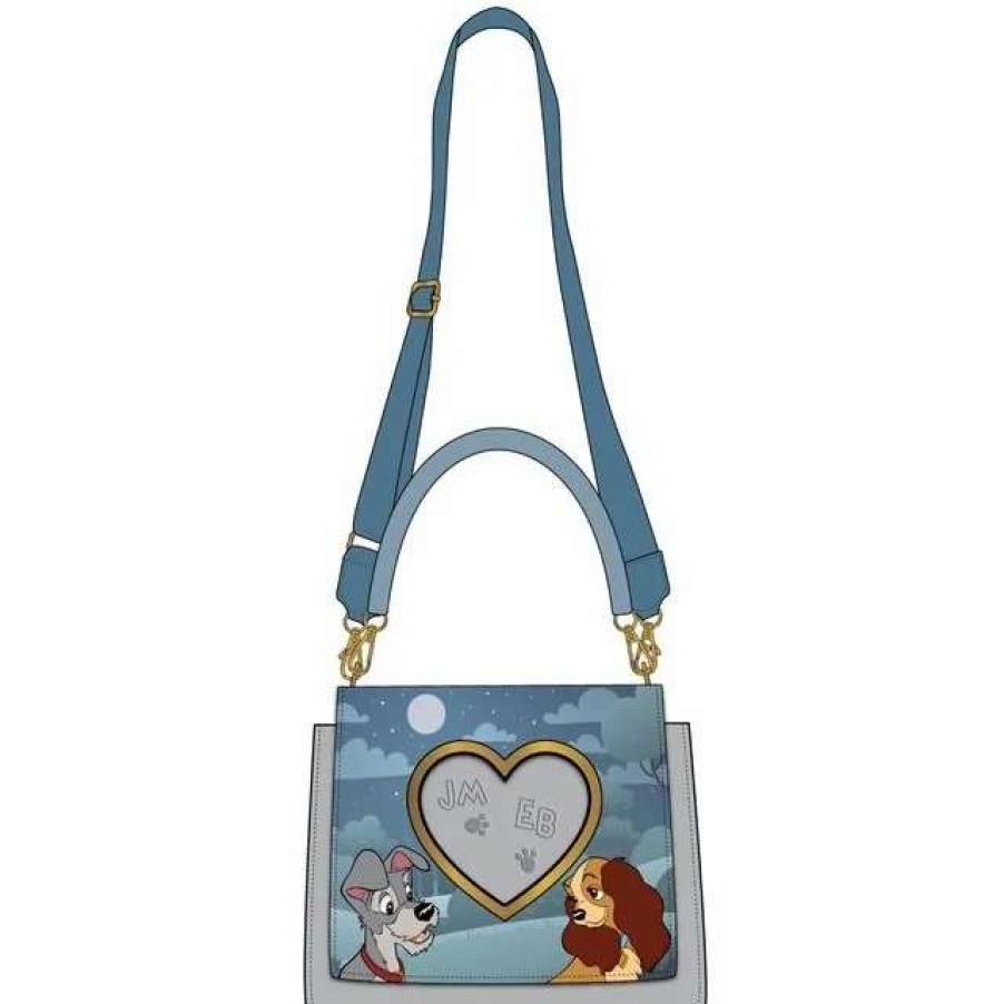 T-Shirts And Clothing * | Lady And The Tramp: Wet Cement Loungefly Crossbody Bag Bargain Sale