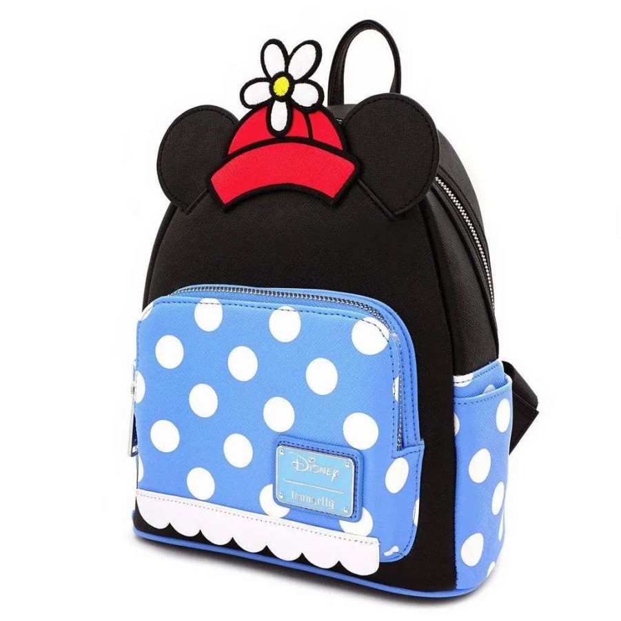 T-Shirts And Clothing * | Loungefly Minnie Mouse: Positively Minnie Polka Dot Mini Backpack Outlet