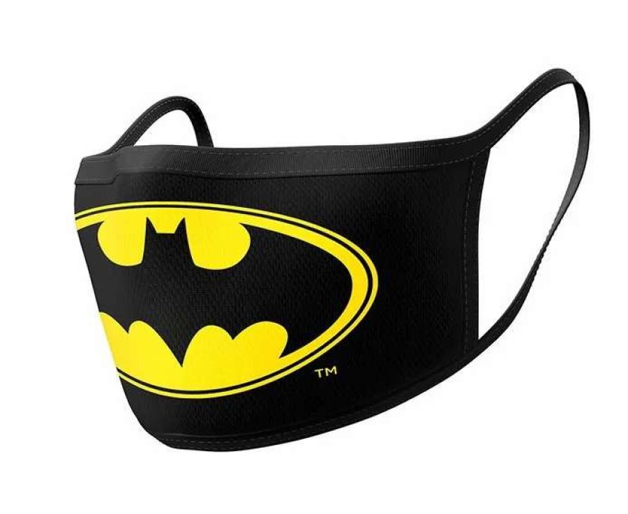 T-Shirts And Clothing * | Batman: Logo Face Mask (Pack Of 2) Discounts