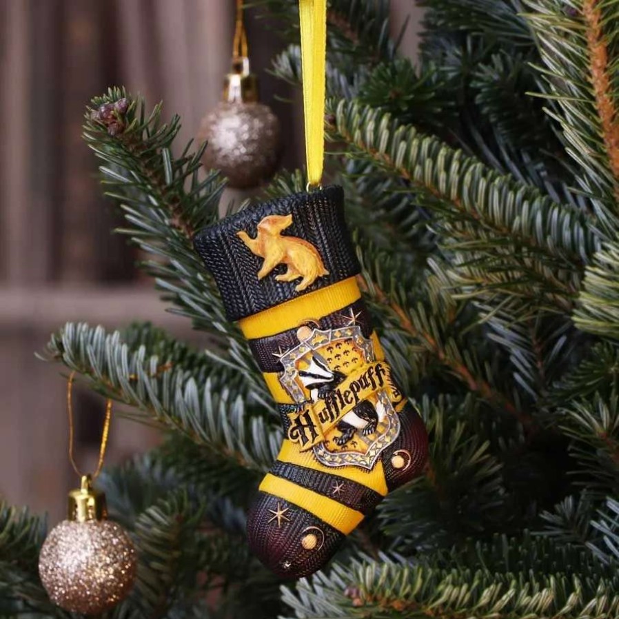 Home And Office * | Harry Potter: Hufflepuff Stocking Hanging Ornament Excellent Quality