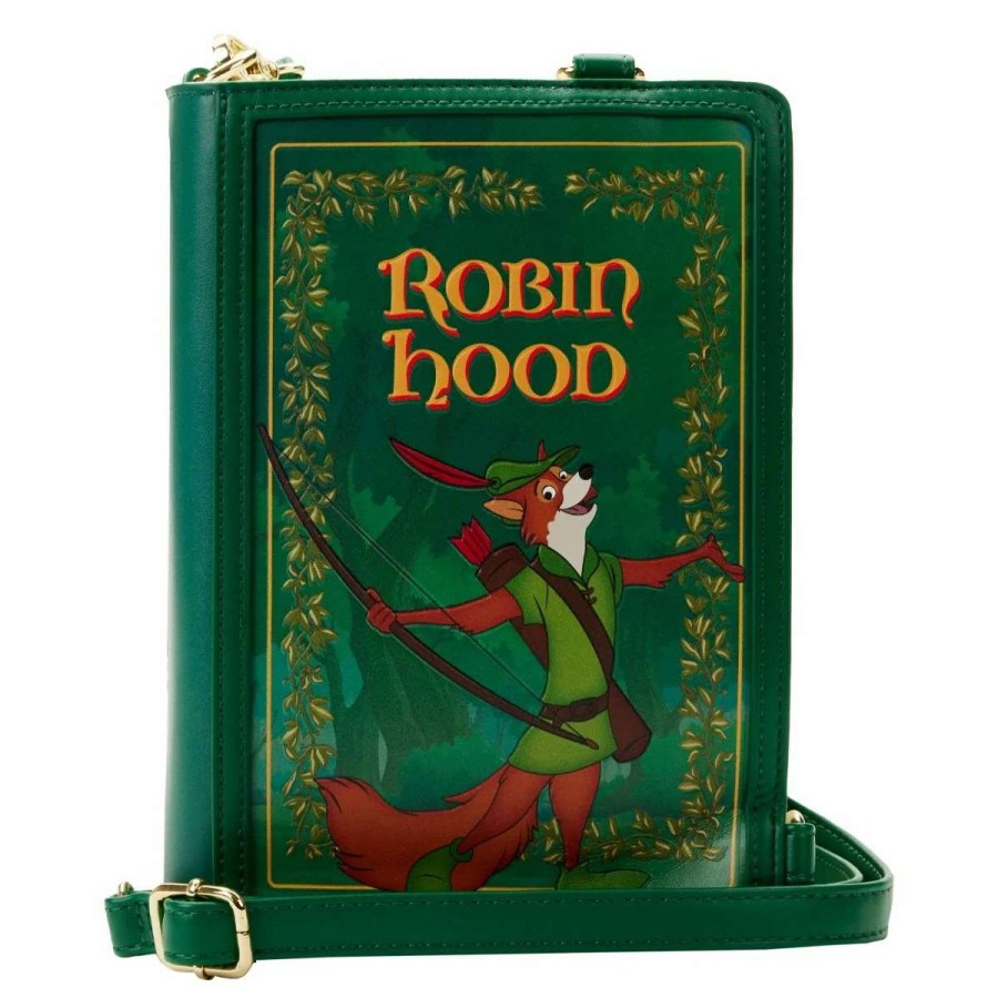 T-Shirts And Clothing * | Robin Hood: Classic Books Convertible Loungefly Crossbody Bag Exclusive Design