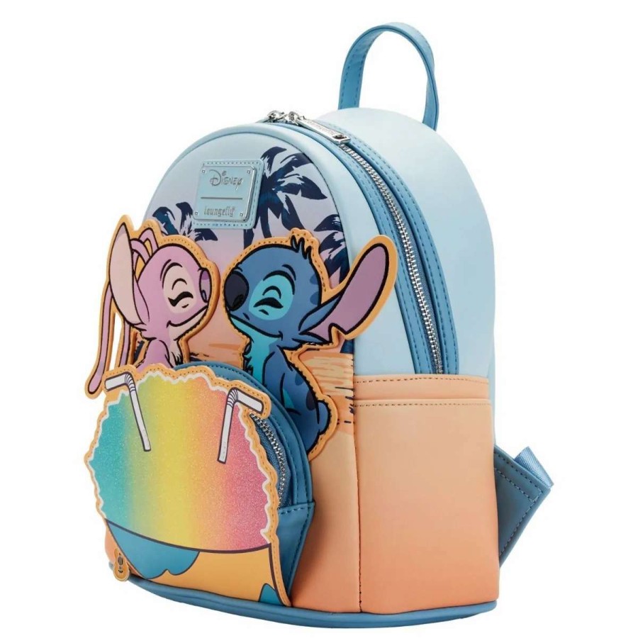 T-Shirts And Clothing * | Lilo And Stitch: Snow Cone Date Night Loungefly Mini Backpack Closeout Sale