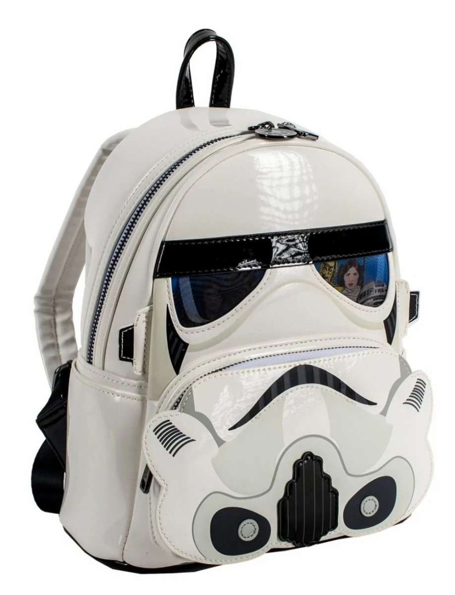 T-Shirts And Clothing * | Star Wars: Stormtrooper Lenticular Loungefly Mini Backpack Cheap