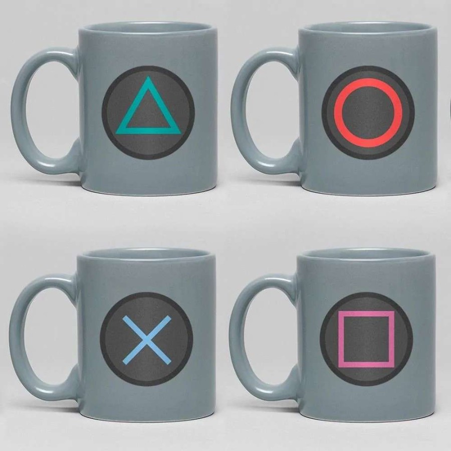 Home And Office * | Playstation: Buttons Espresso Mug Set Top Sell