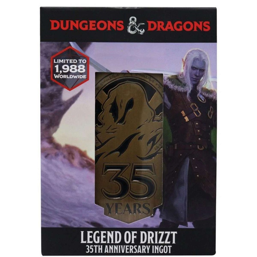 Props- Figures And Plushies * | Dungeons & Dragons: Limited Edition Legend Of Drizzt 35Th Anniversary Ingot Preorder Online Sales