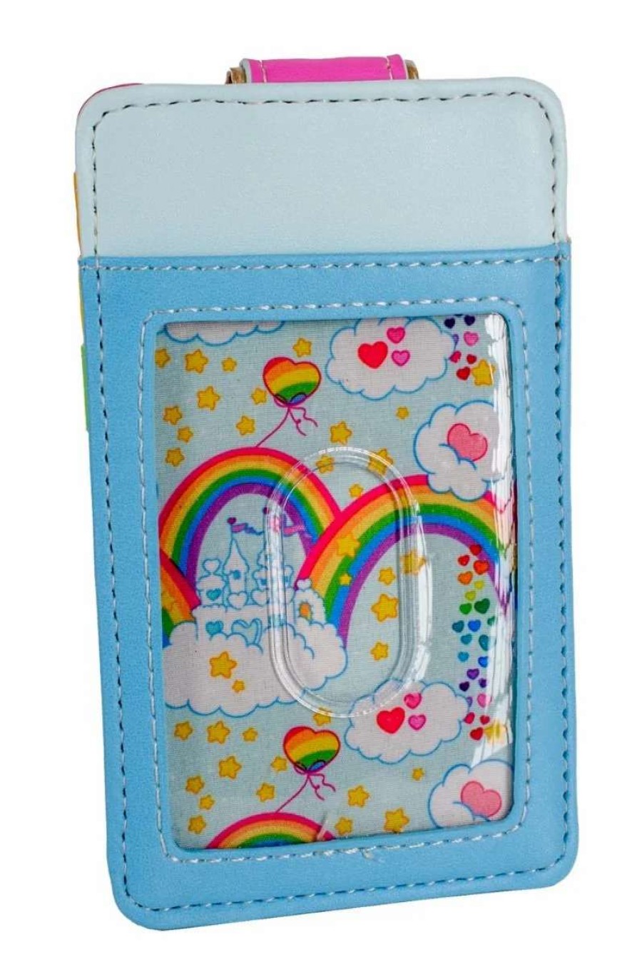 T-Shirts And Clothing * | Care Bears: Rainbow Swing Loungefly Card Holder Closeout Sale