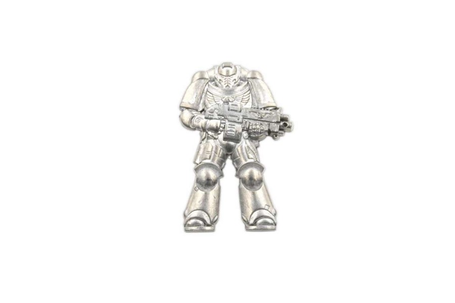 T-Shirts And Clothing * | Warhammer 40,000: Paint Your Own Space Marine Pin Badge Hot Selling